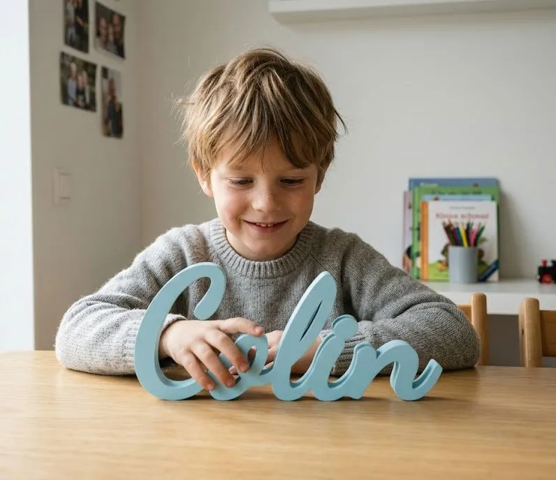 Personalized 3D Standing Nameplate!