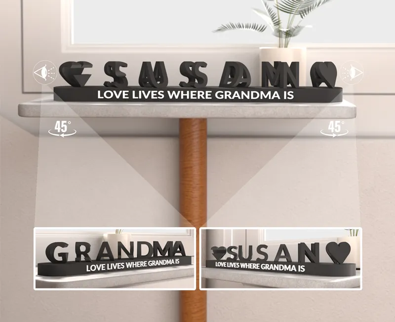 Personlig 3D Namnpresent