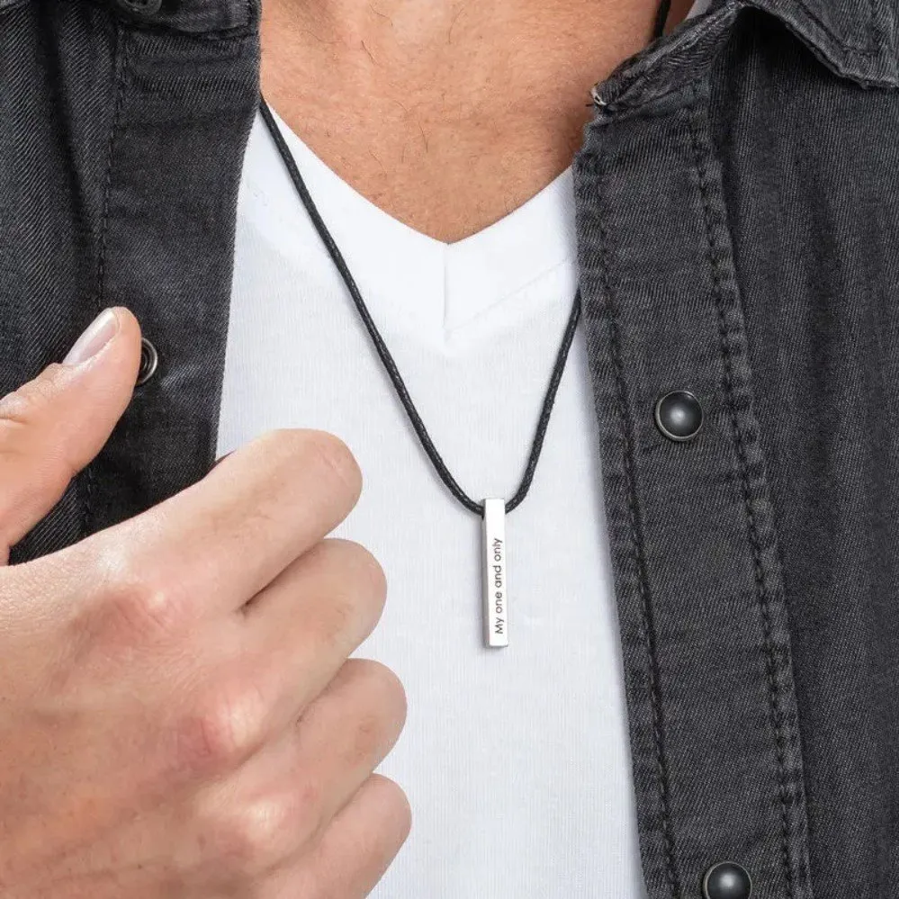 Personligt 3D Namnhalsband med Ett eller Flera Namn