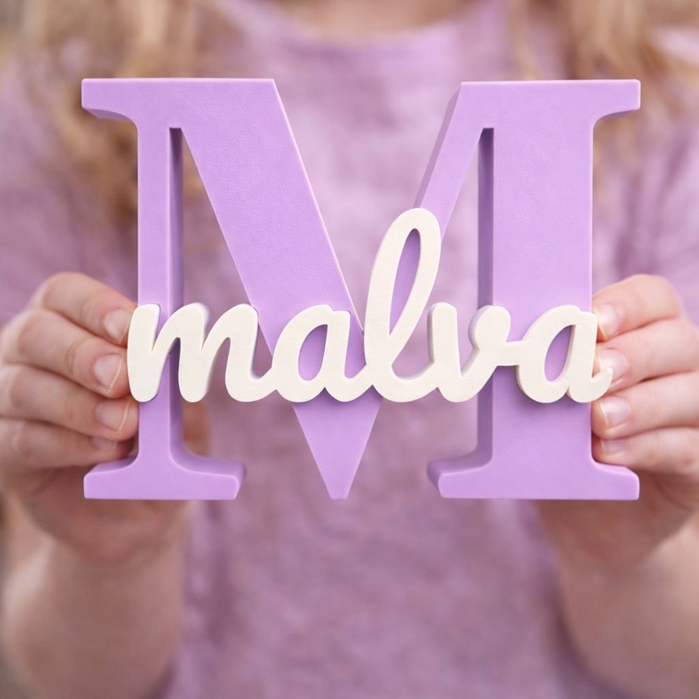 3D Name Plaque — Capital Letter